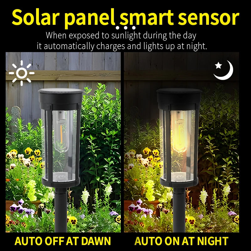 Retro Solar Pathway Lights