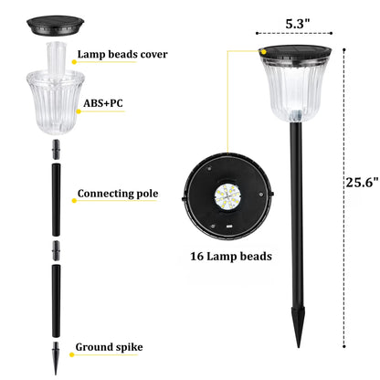 Bowl Solar Pathway Lights 4 Pack