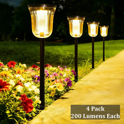 Bowl Solar Pathway Lights 4 Pack