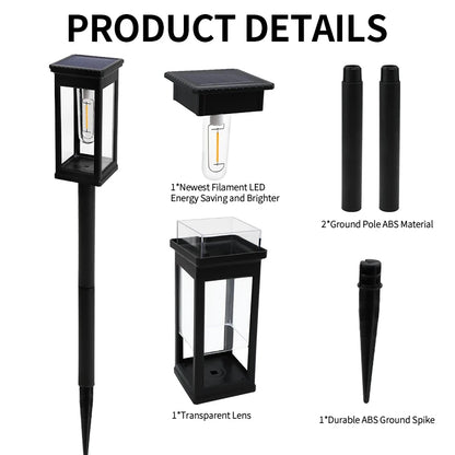 Retro Solar Pathway Lights 