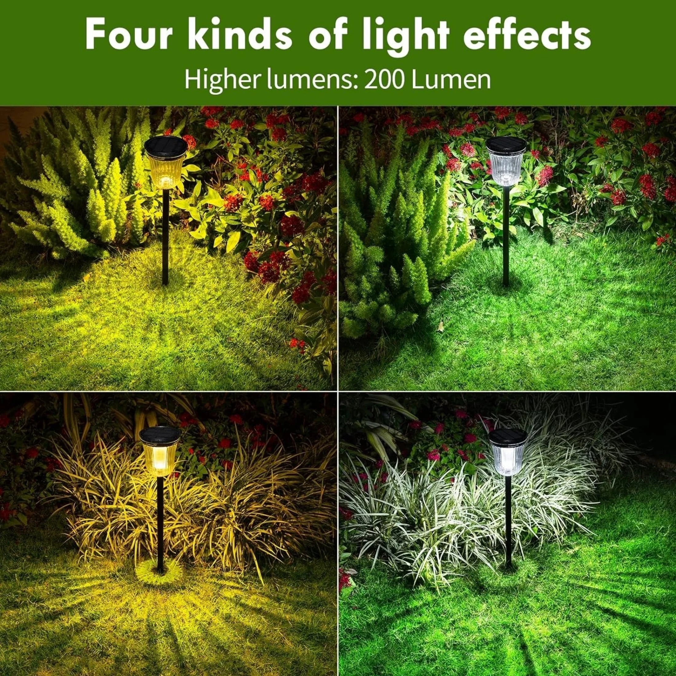 Bowl Solar Pathway Lights 4 Pack