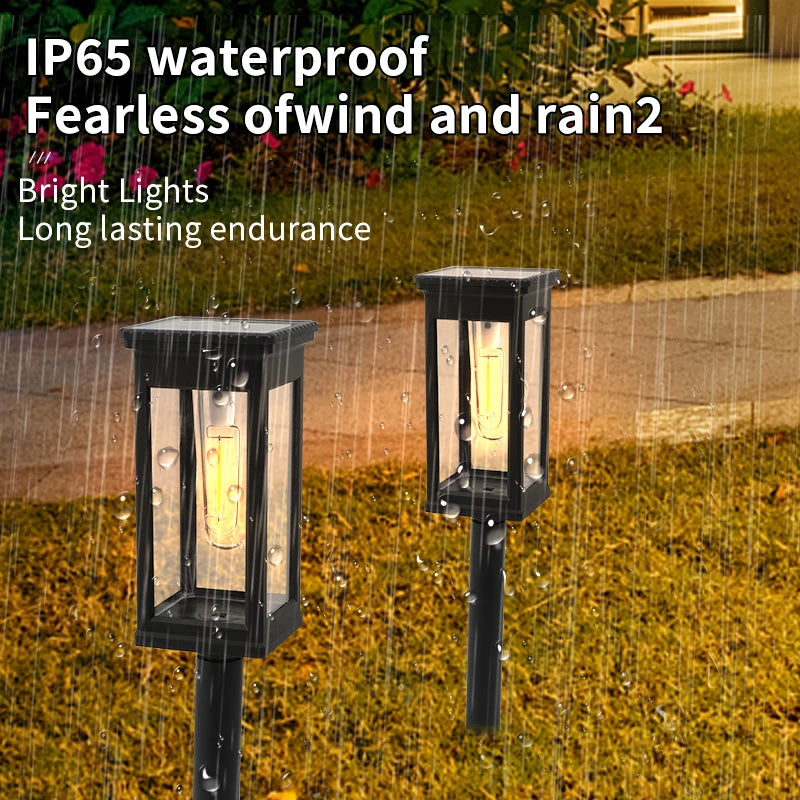Retro Solar Pathway Lights 