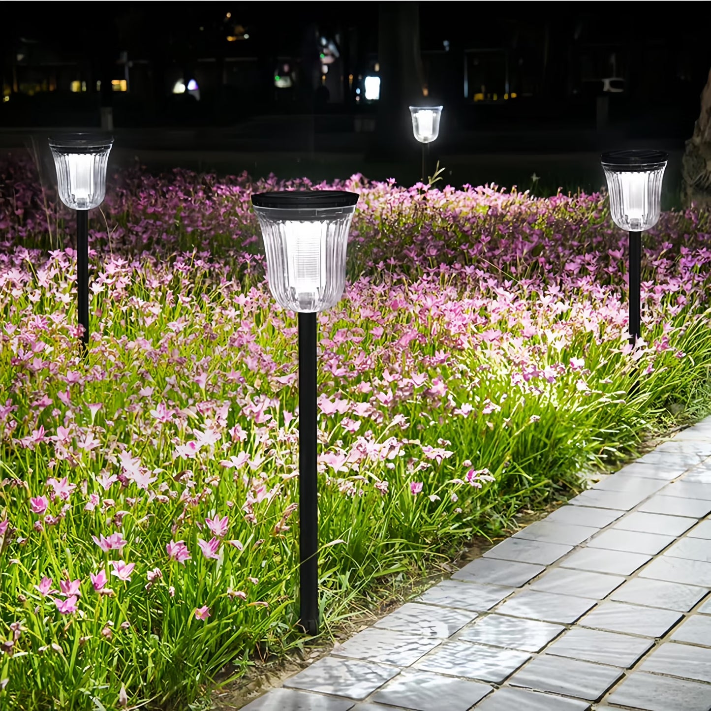 Bowl Solar Pathway Lights 4 Pack