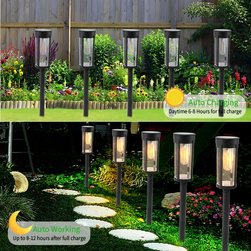 Retro Solar Pathway Lights 
