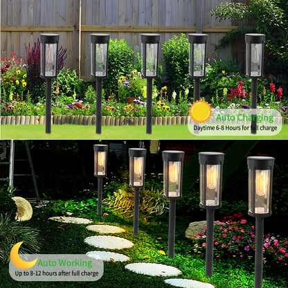 Retro Solar Pathway Lights 