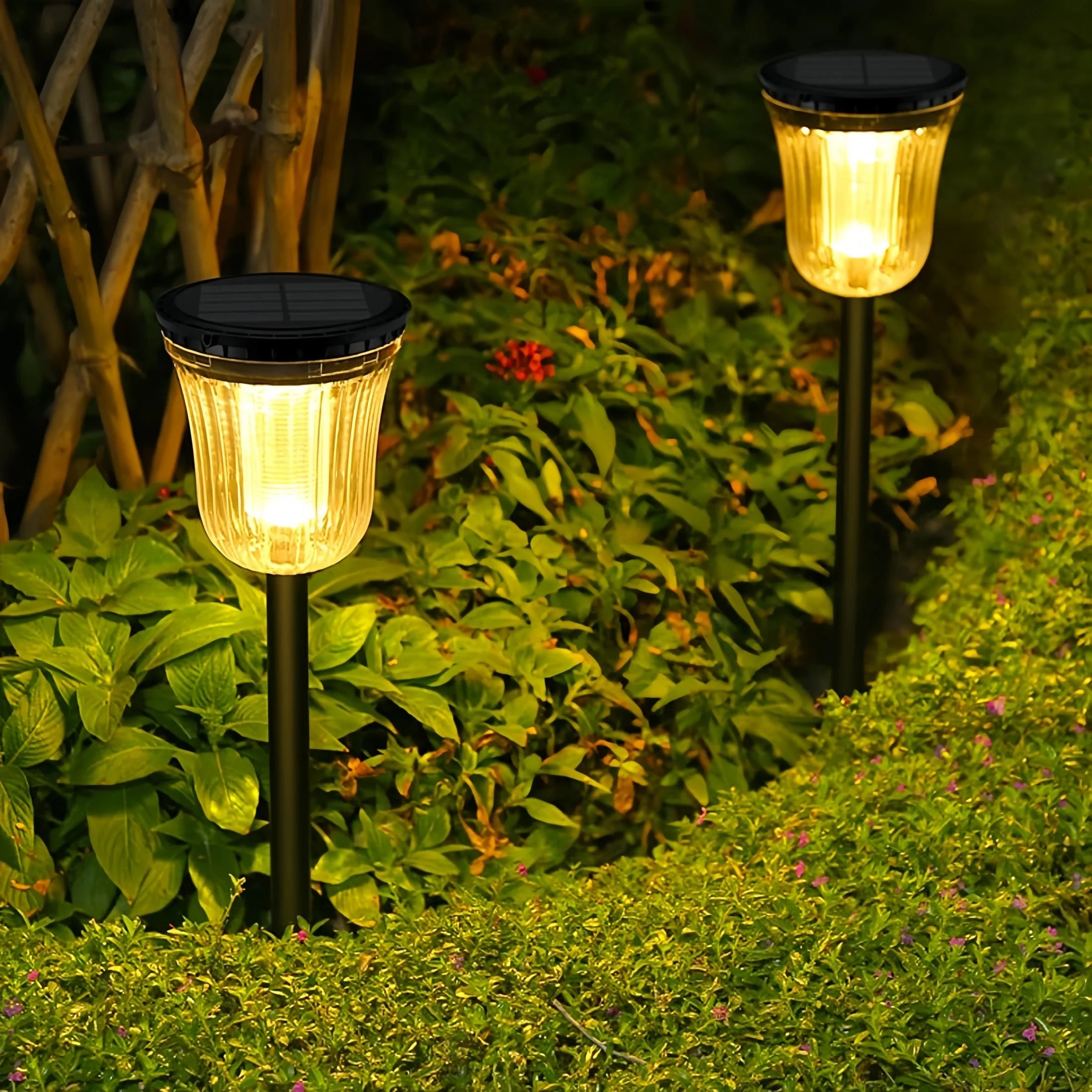 Bowl Solar Pathway Lights 4 Pack